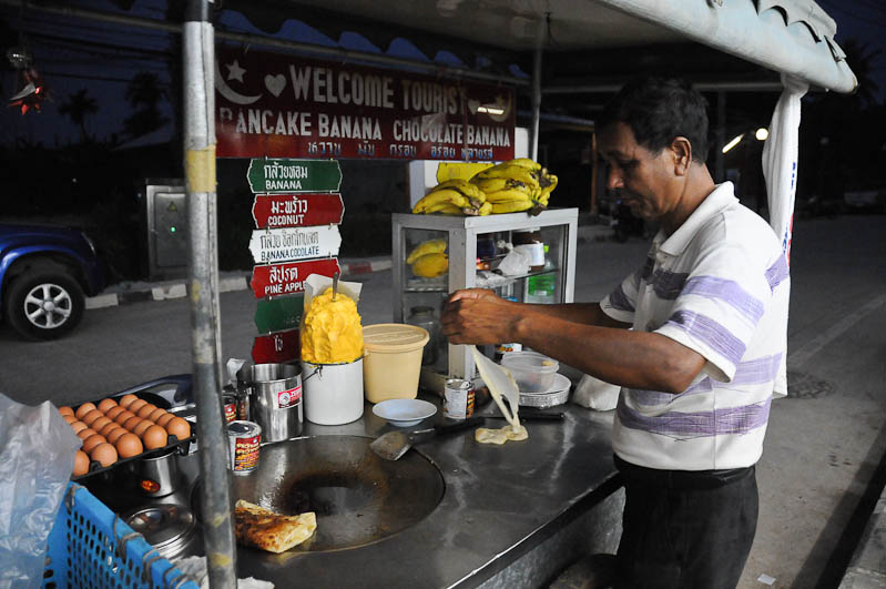 Thailand, Koh Phangan, Garküche, Pancake, www.wo-der-pfeffer-waechst.de Thailand, Koh Phangan, Garküche, Pancake, www.wo-der-pfeffer-waechst.de