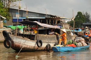 Vietnam, Mekong-Delta, Phong Dien, schwimmende Märkte, floating market, Can Tho, Reiseberichte, www.wo-der-pfeffer-waechst.de