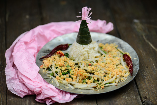 Urap-Urap, Indonesien, indonesische, vegetarischer, vegane, Rezepte, warmer Gemüsesalat mit Kokossambal, Zutaten, www.wo-der-pfeffer-waechst.de