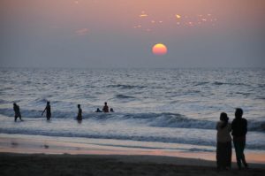 Chaung Tha Beach, Strand, Sonnenuntergang, sunset, Myanmar, Burma, Birma, Golf von Bengalen, Reisebericht, www.wo-der-pfeffer-waechst.de