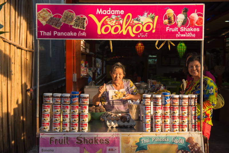 Koh Lipe, Ko Lipe, Thailand, Insel, Walking Street, Streetfood, Fruchtshakes, Fruit, Pancake, Madame Yoohoo, Reiseberichte, www.wo-der-pfeffer-waechst.de