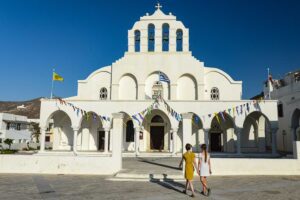 Naxos-Stadt, Mitropolis-Platz, griechisch-orthodoxe Kirche, Life Giving Spring Metropolitan Church