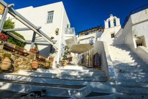 Weiße Gassen in Naxos-Stadt