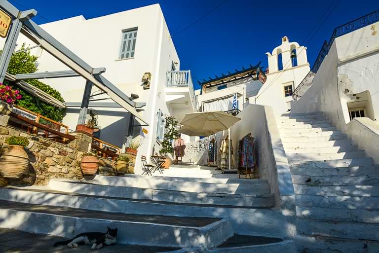 Weiße Gassen in Naxos-Stadt