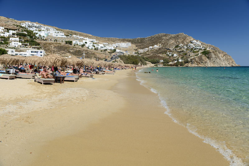 Mykonos, Elia Beach, Strand, Strände, Kykladen, Griechenland, Inselhüpfen, Island-Hopping, griechische Inseln, Mittelmeer, Bilder, Fotos, Reiseberichte, www.wo-der-pfeffer-waechst.de