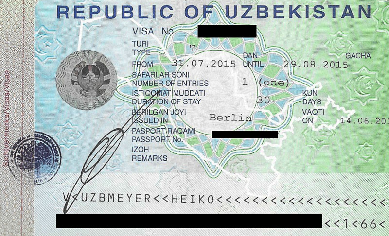 Usbekistan, Uzbekistan, Visum, Visa, Botschaft, embassy, Zentralasien, Seidenstraße, silk road, Reisebericht, www.wo-der-pfeffer-waechst.de