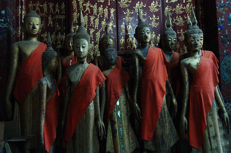 Laos, Nordlaos, Luang Prabang, Luang Phrabang, Louangphrabang, Wat Xieng Thong, buddhistisches Kloster, Tempel, Mönche, Buddhastatuen, Reisetipps, Rundreisen, Asien, Reiseberichte, Reiseblogger, www.wo-der-pfeffer-waechst.de