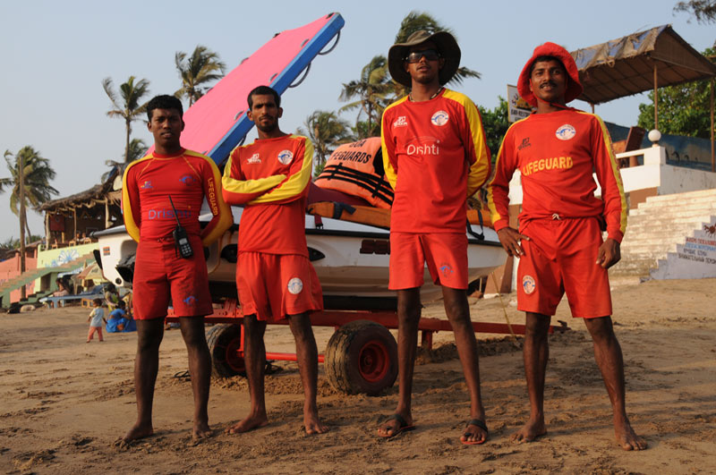 Anjuna Beach, Rettungsschwimmer, lifeguard, Strand, Strände, Goa, Indien, India, Reiseberichte, Südasien, Bilder, Fotos, www.wo-der-pfeffer-waechst.de