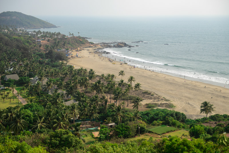 Big Vagator Beach, Goa, Chapora Fort, Strände, Indien, India, Reisen, Südasien, Bilder, Fotos, Reiseberichte, www.wo-der-pfeffer-waechst.de