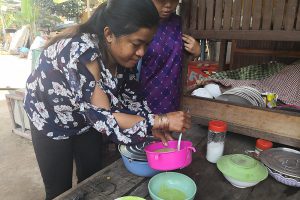 Dine With The Locals, Kambodscha, vegetarisches Essen, Küche, Rezepte, Khmer-Food, Num Chal, Khmer-Dessert, Sarath, Siem Reap, www.wo-der-pfeffer-waechst.de
