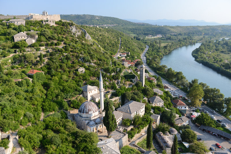 Ruinen von Počitelj, ehemalige Hauptstadt Herzegowinas, Neretva, Bosnien-Herzegowina, Mostar, Tagestour, Rundreise, Sehenswürdigkeiten, Ausflüge, Reisetipps, Südosteuropa, Sommerferien, Sommerurlaub, Balkan, Bilder, Fotos www.wo-der-pfeffer-waechst.de