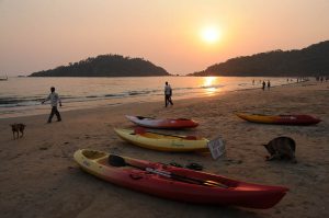 Palolem Beach, Goa, Strände, Strand, Südgoa, Kankon Island, INsel, Boote, Indien, India, Südasien, Bilder, Fotos, Reiseberichte, Foto: Heiko Meyer, www.wo-der-pfeffer-waechst.de