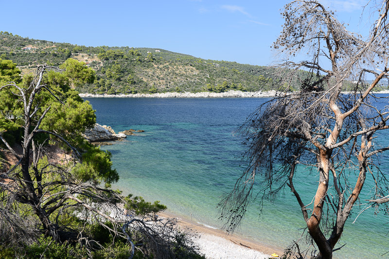 Katerinas Vala Beach, Strand, Alonnisos, Reisebericht, Alonissos, Strände, Griechenland, Geheimtipp, Nördliche Sporaden, Reisetipps, Sommerurlaub, Familienurlaub, Foto: Heiko Meyer, Reiseblog, www.wo-der-pfeffer-waechst.de