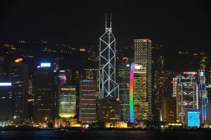 Hongkong, Skyline bei-Nacht, China, Städtereisen, Städtetrip, Reiseberichte, Foto: Heiko Meyer
