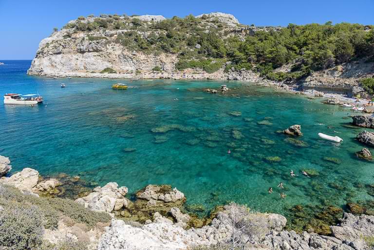 Anthony Quinn Beach Rhodos, Strand, Anthony-Quinn-Bucht, Griechenland, Reisebericht, Foto: Heiko Meyer