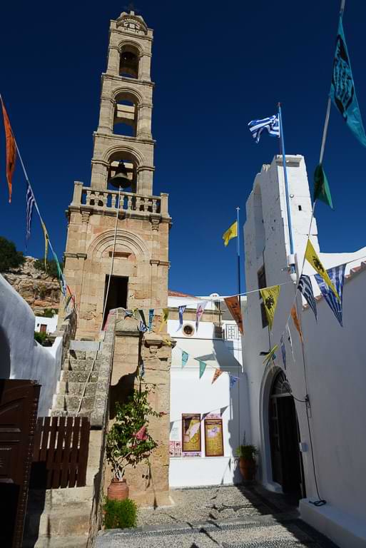 Lindos, Altstadt, Kapelle, Kirche, Rhodos, Innenhof, Reisebericht, Griechenland, Foto: Heiko Meyer