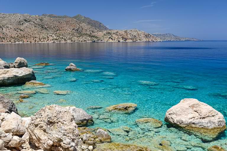 Apela Beach, Karpathos, Apella, Strand, Felsen, Foto: Heiko Meyer