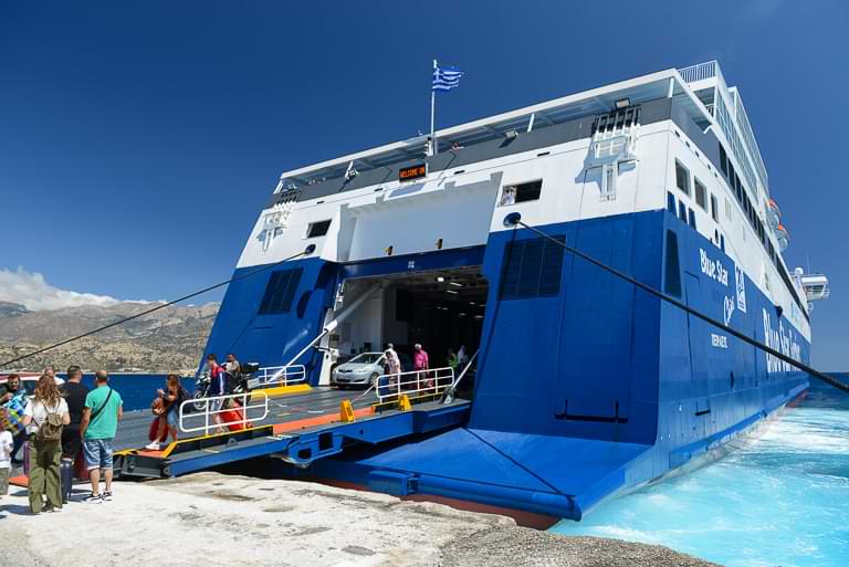 Karpathos, Hafen, Blue Star Ferries, Chios, Schiff, Fähre, Ankunft, Abfahrt, Reisebericht, Foto: Heiko Meyer