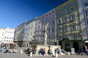 Florianibrunnen, Alter Markt, Salzburg, Reisebericht, Foto: Heiko Meyer