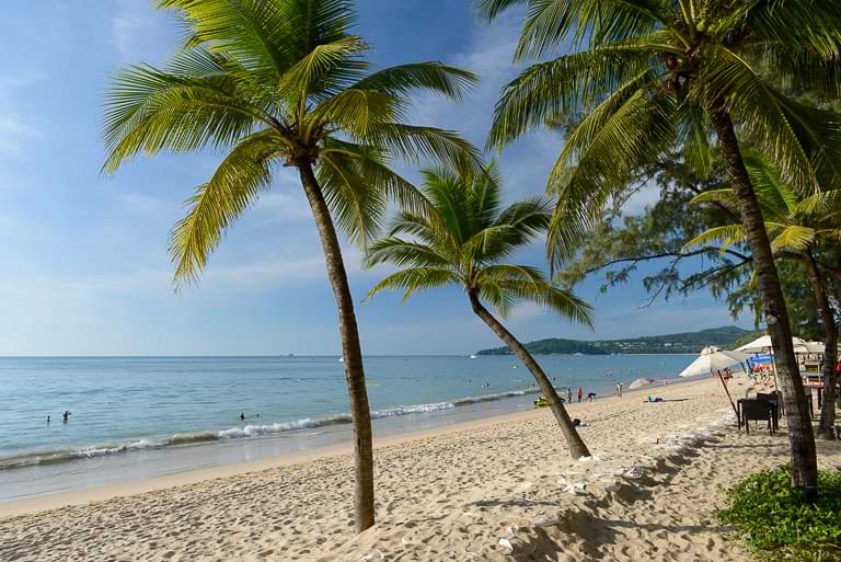 Bang Tao Beach, Phuket, Strände, Thailand, Reisebericht, Blog, Palmen, Strandurlaub