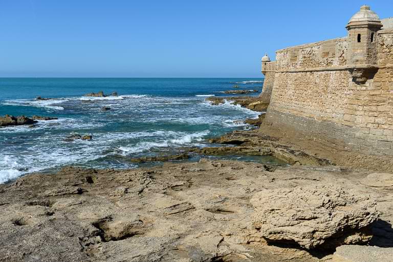 Cádiz, Sehenswürdigkeiten, Castillo de San Sebastian, Festung, Kastell, Reisebericht, Andalusien, Highlights