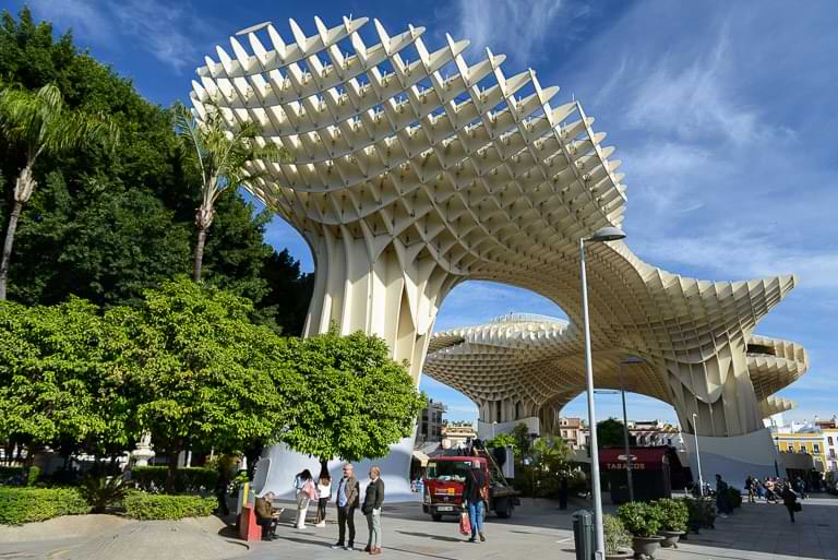 Metropol Parasol, Sevilla, Reisebericht, Plaza de la Encarnacion, größtes Holzbauwerk der Welt