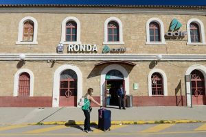Ronda, Bahnhof, train station, Renfe, Zug, Tagestour, Andalusien, Tagesausflug