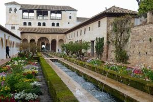 Sommerpalast, Generalife, Alhambra, Granada, Reisebericht, Garten, Wassserspiel