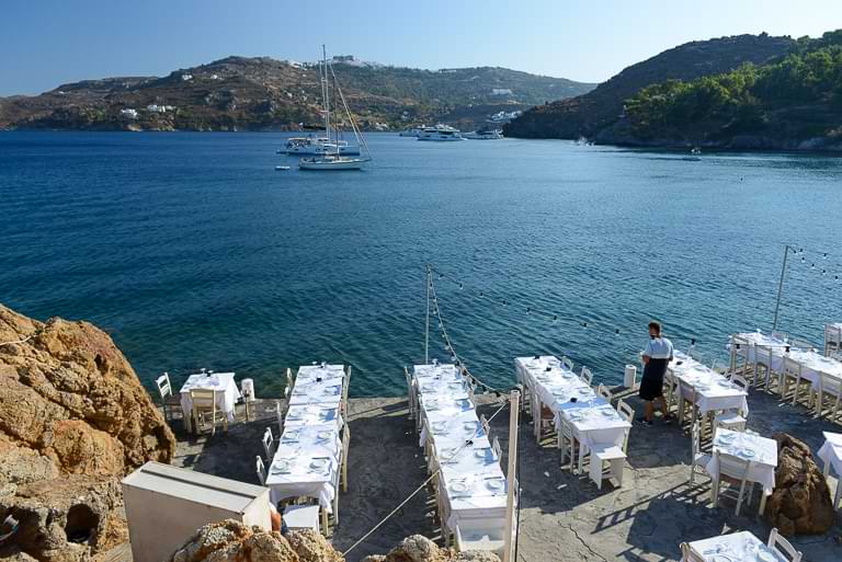 Aspri Beach Patmos, Seafood Restaurant Kyma