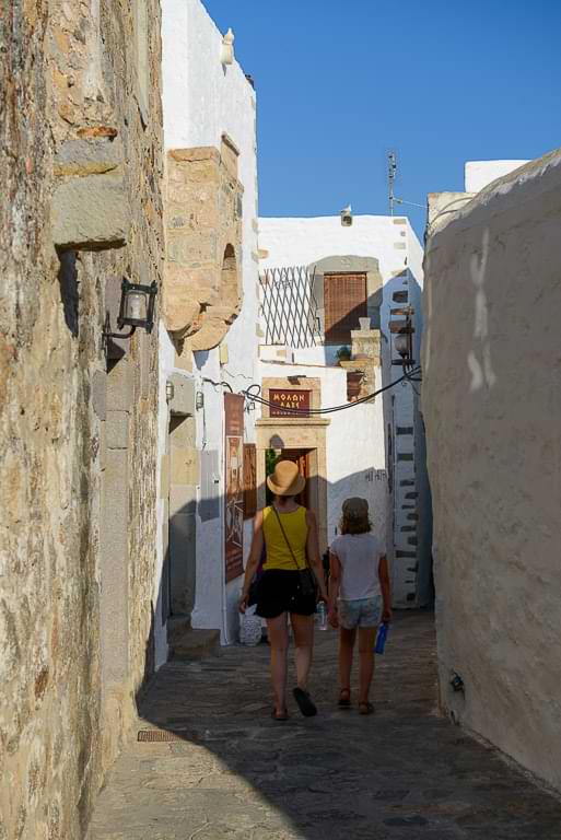 Chora, Gassen, Sehenswürdigkeiten, Patmos, Reisebericht, Reisen mit Kindern