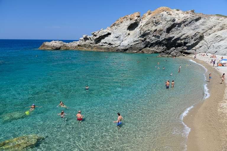 Nas Beach, Ikaria, Strände, Griechenland, Reisebericht, Strandurlaub, klares Wasser