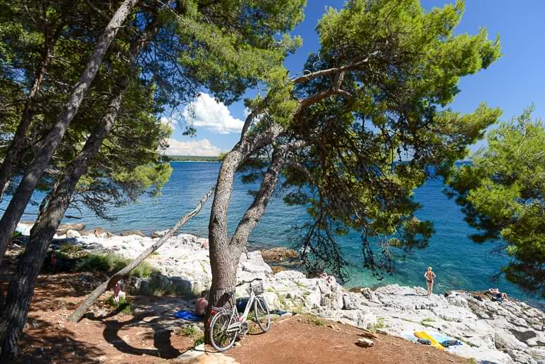 Rovinj, Reisebericht, Waldpark, Zlatni Rt, Punta Corrente, wandern, Fahrrad fahren, Urlaub, Istrien