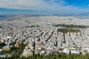 Athen, Häusermeer, Blick vom Lykabettus-Hügel, Lykavitto, Aussicht