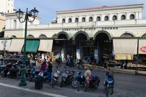 Athens Zentralmarkt Dimotiki Agora, Eingang