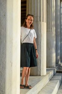 Marmorsaeulen, Stoa des Attalos, Wandelhalle, Antike Agora, Athen, Reisebericht, Griechenland, Julia