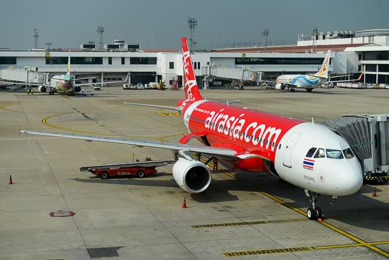 Bangkok, Don Muang Airport, Flughafen, Thai Air Asia, Flugzeug, domestic flight, Inlandsflug, Thailand, Reisebericht