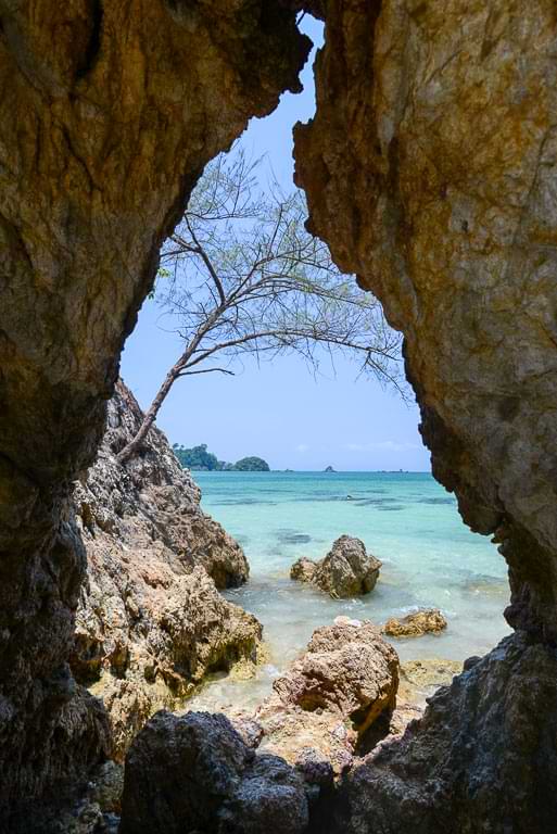 Hin Talu, Felsen, Koh Phayam, Aow Khao Kwai Beach, Buffalo Bay, Strand, Thailand