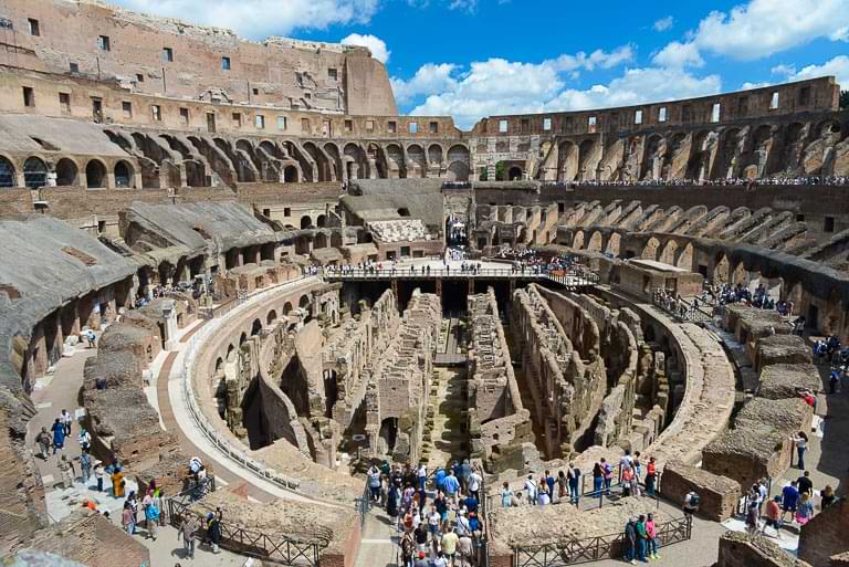 Rom, Kolosseum, Innenraum, Amphitheater, Reisebericht, Italien