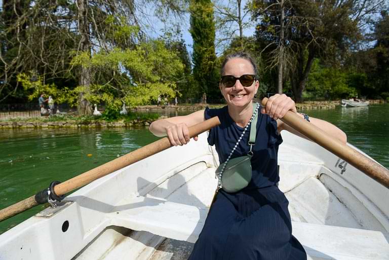 Rom, Park der Villa Borghese, See, Ruderboot, Julia, Reisebericht