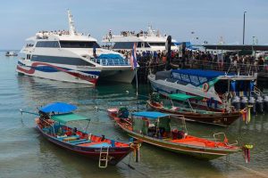 Koh Tao, Lompraya, Fähren, Hafen, Mae Haad