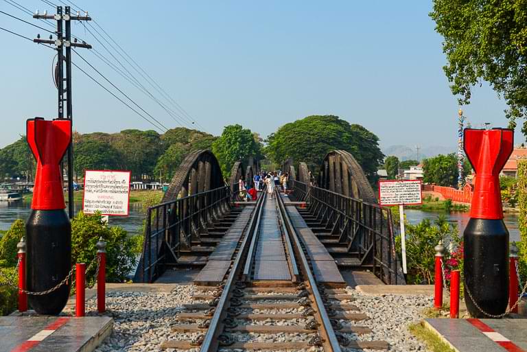 Kanchanaburi, Die Brücke am Kwai, Fluss, bridge on the river Kwai, Reisebericht, Thailand