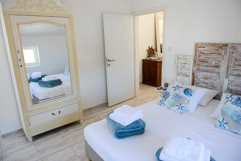 Insel Rab, Appartments Dominique, Booking, Schlafzimmer, Ferienwohnung