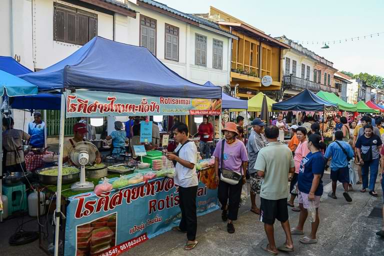 Takua Pa Sunday Walking Street, Nachtmarkt, Khao Lak, Thailand, Sonntagsmarkt