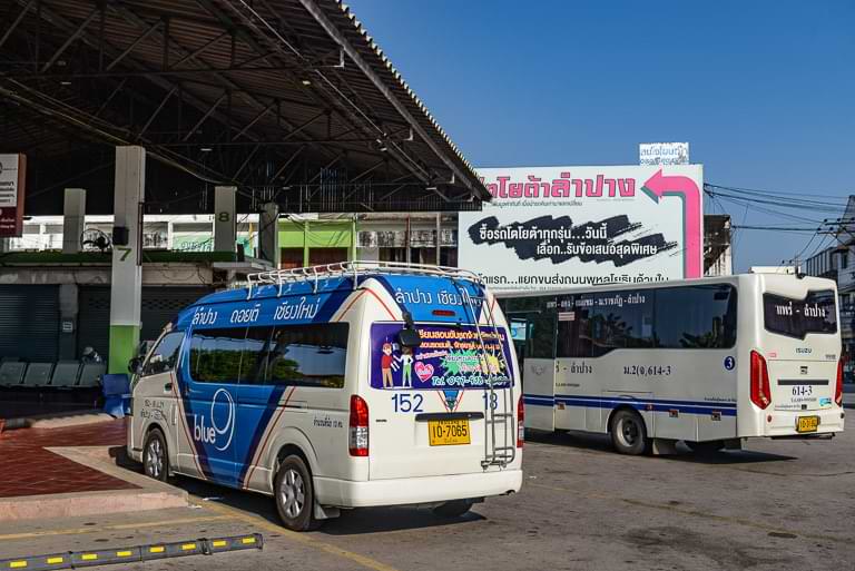 Busbahnhof, Lampang, Busterminal, Thailand