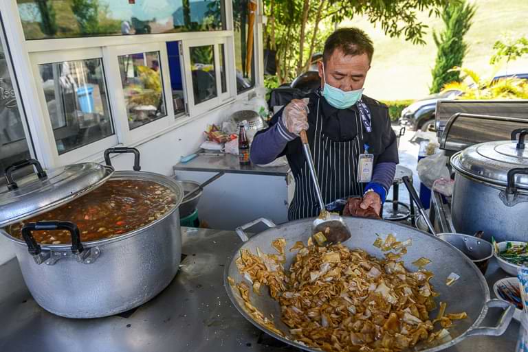 Garküche, Wat Huay Pla Kang, Chiang Rai, Thailand, Streetfood