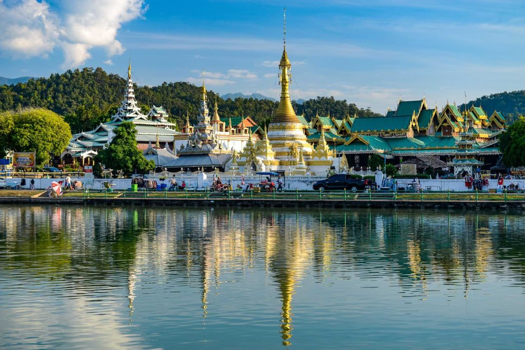 Mae Hong Son, Thailand, Wat Chong Kham, Chong-Kham-See, Wat Chong Klang, Tempel