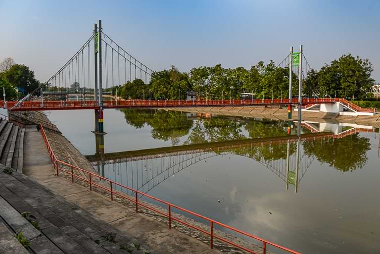 Mae Nam Wang, Fluß, Lampang, Thailand, Brücke, bridge