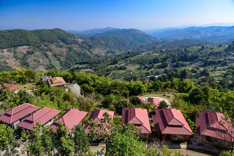 Resorts, Mae Salong, Thailand, Unterkünfte, Landschaft