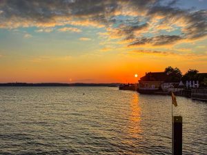 Sonnenuntergang in Meersburg am Bodensee