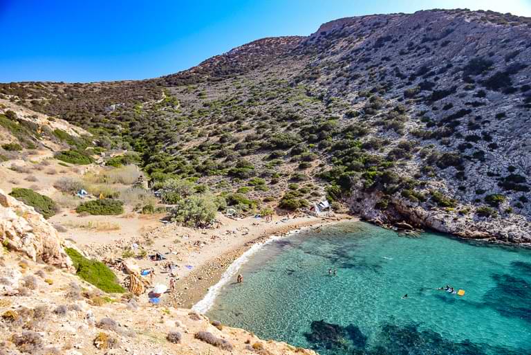Armeos Beach, Syros, schönste Strände, FKK-Strand
